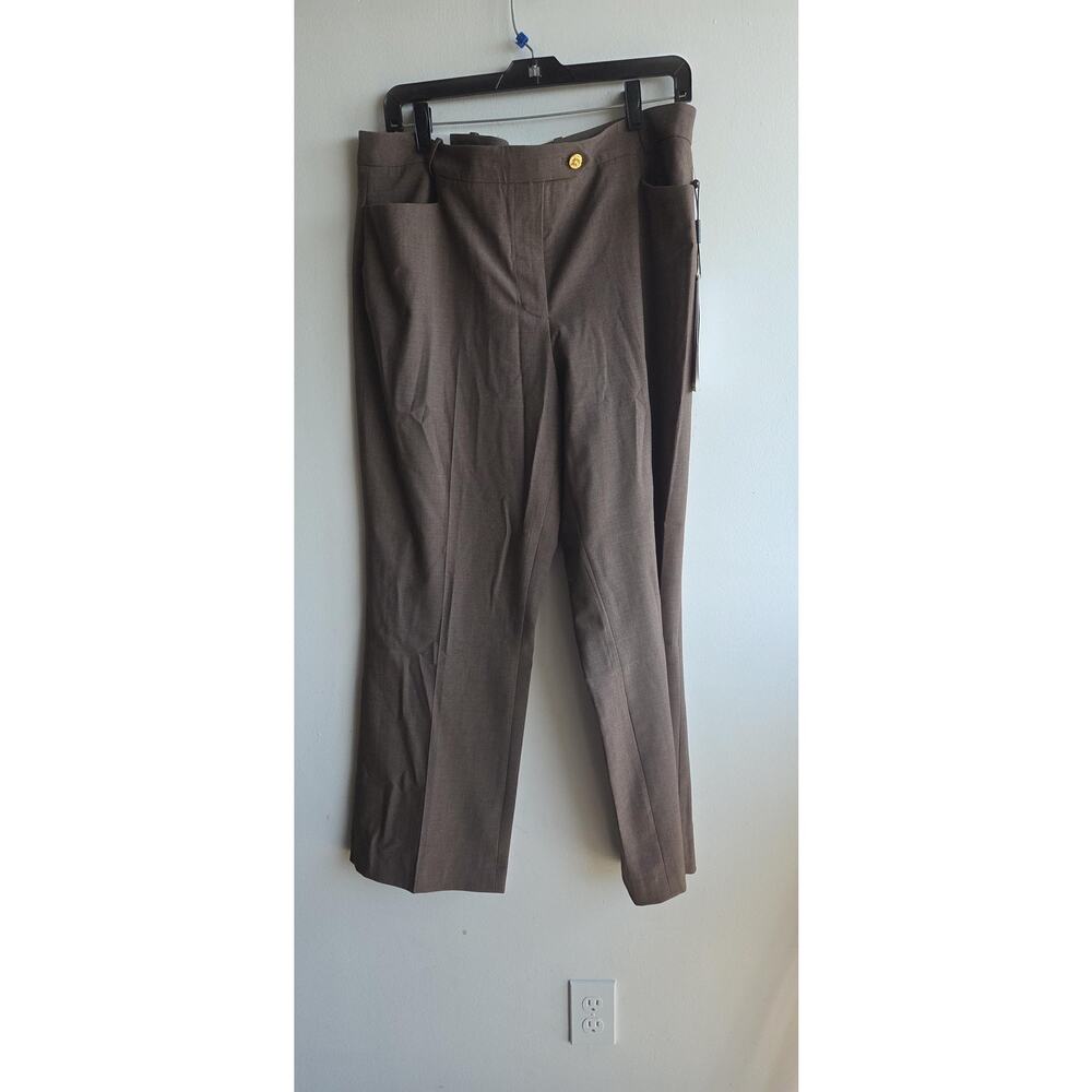 Calvin Klein Modern Fit Mid Rise Wide Leg Classic Career Wear Pants Sise 12 - Picture 2 of 15